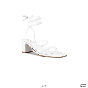 Raye Syrah White Heels